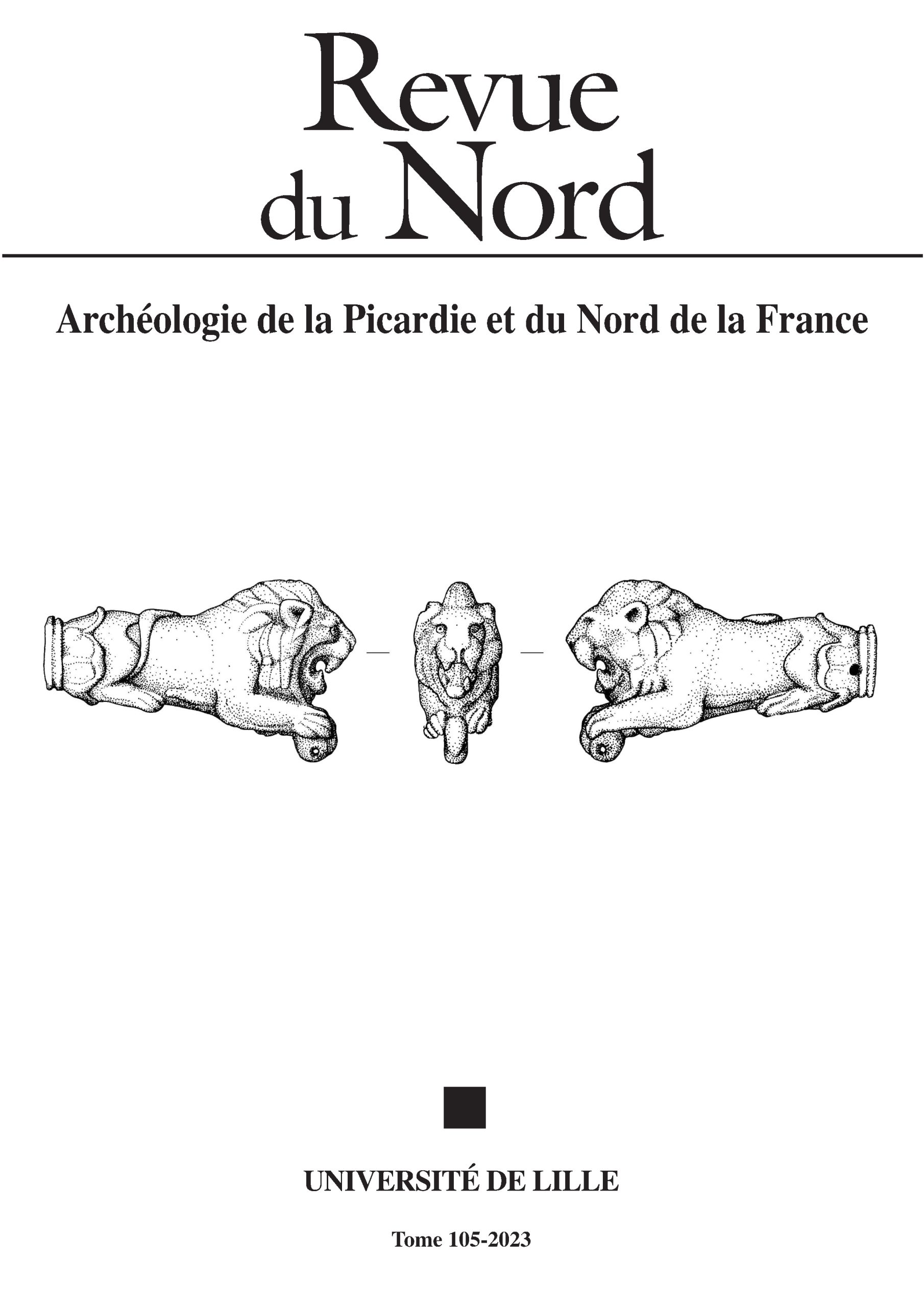 couverture archéologie 2023 tome_105 revue du nord